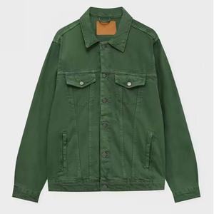 Venta al por mayor de gran tamaño cómodo de los hombres de mezclilla chaquetas de mezclilla con bolsillos de botón personalizado OEM ODM para el otoño transpirable - Product Image 5