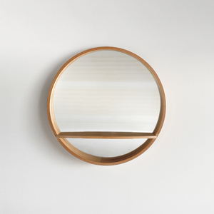 March Expo Promotion Grand miroir rond Miroir mural à cadre en bois pour la maison Restaurant Deco - Product Image 3