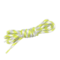 Cordon tressé rond torsadé à 3 brins en polyester 100 % écologique haute ténacité de 5 mm pour vêtements, textiles de maison, sacs et chaussures