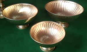 Diya Fer Plaqué Or Forme Ronde Lampe Traditionnelle Puja Huile Deepak Jyoti Brillant Poli Activités Religieuses Oretrove MHQ - Product Image 5