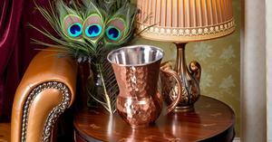 Copper Tumbler, <b>Set</b> of 4, Handheld - Product Image 3