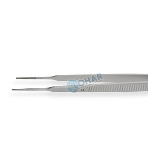 Potts-Smith Forceps - Straight 1,4mm con puntas de inserción TC, mango plano, acero inoxidable, 6,25 ''(16cm) Fórceps de vendaje - Product Image 5
