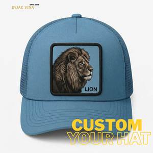 ODM OEM 5 Panel Mesh Trucker <b>Cap</b> Adjustable Snapback Structured <b>Plain</b> Blank <b>Baseball</b> Hat High Quality Unisex for Men Women - Product Image 1