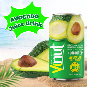 VINUT Boisson de jus d'avocat 330ml 111 floz Boisson saine sans sucre Vietnam Usine OEM ODM Marque privée Approvisionnement en gros - Product Image 3