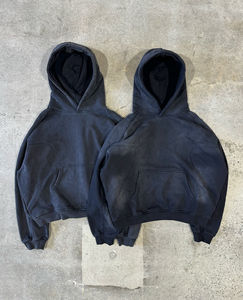 2025 hommes personnalisé poids lourd lavage à l'acide sweats à capuche Logo surdimensionné sweats à capuche unisexe personnalisé surdimensionné poids lourd épais sweats à capuche - Product Image 1