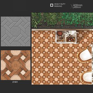 กระเบื้องเซรามิกปูพื้นแบบกันลื่น ขนาด 400x400 มม. ดีไซน์ทันสมัย แข็งแรง ทนทาน หนา 12 มม. สำหรับลานจอดรถ ซูเปอร์มาร์เก็ต และทางเดินกลางแจ้ง - Product Image 5