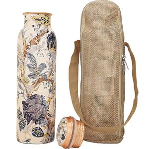 <b>Hot</b> Selling Printed Pure Copper <b>Bottle</b> with Carrying Bag for Drinking <b>Water</b> Available for Multipurpose Usage for Boiling <b>Water</b> - Product Image 1
