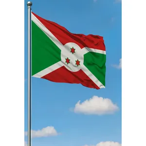 Burundi Custom Outdoor <b>Flag</b> Digital Printing Techniques Nylon and Polyester Material Aluminum <b>Pole</b> Pennant Style <b>for</b> Car Use - Product Image 3