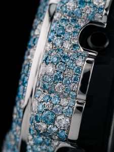 Luxury Hiphop Watch with Moissanite Diamond G Style Case Iced Out <b>Jewelry</b> Passes Diamond Tester Daily Use with Rubber Band - Product Image 4