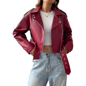 Chaqueta de Motociclista Premium para Mujer Hecha de Cuero de Oveja Genuino, Ropa de Motociclista Elegante - Product Image 2