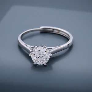 Bague Chevalière en Argent 925 Plaqué Or Rose pour Femme avec Zircon et Sertissage à Griffes – Élégante Bague de Fiançailles – 188519 - Product Image 6