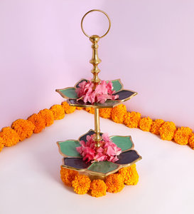 High Quality Metal Gold 2 tier <b>Cupcake</b> <b>Stand</b> in Best Price From India Custom Logo Available - Product Image 6
