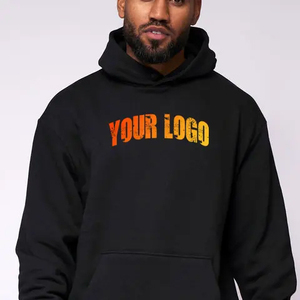Personalizada de alta calidad Streetwear hombres 100% algodón pulóver con capucha peso pesado de lujo de gran tamaño pulóver Sudadera con capucha hombre - Product Image 2