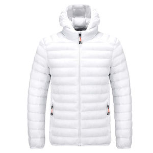 Chaqueta acolchada impermeable de estilo largo para hombre, abrigo de burbujas con capucha para invierno, Material de tela para exteriores, venta al por mayor - Product Image 3