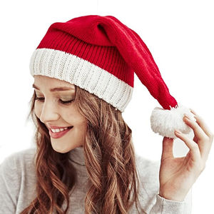 Casual Outdoor Daily Brand Knitted <b>Hat</b> Knit <b>Christmas</b> <b>Hat</b> Herringbone Fabric One Size Fits All Hip Performance Cycling - Product Image 1