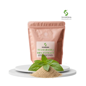 Polvo de Extracto Seco de Tulsi de Primera Calidad para Formulación Herbal, Nutracéuticos, Aplicaciones Cosméticas y del Sector del Bienestar - Product Image 1