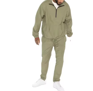 Sudadera con Capucha de Dos Piezas de Alta Calidad, Corte Ajustado, Pantalones Deportivos de Felpa Gruesa, Unisex, Invierno, Estilo Hip Hop, Ecológico - Product Image 5