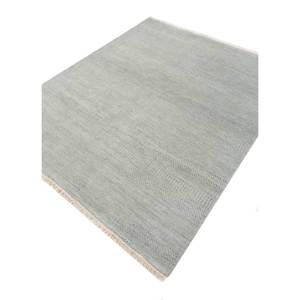 Kairos Hand Knotted Wool & Viscose Rug Grey & Black Solid Color Design for Home Use-Model SKWV-128 - Product Image 2