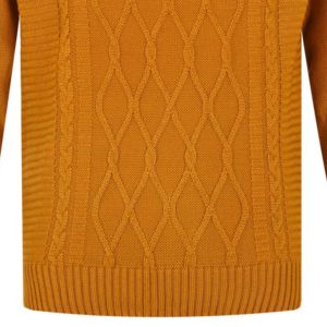 Cárdigans de Alta Calidad con Apliques de Bordado Chenille, Tejido por Ordenador en Poliéster/Algodón, Cuello con Botones Dorados Lisos, Atemporales - Product Image 5