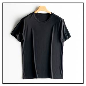 Men's Summer <b>Half</b>-<b>Sleeved</b> <b>T</b>-<b>Shirt</b> Simple Solid Color round Neck cotton material <b>shirts</b> Short-<b>Sleeved</b> Loose Top - Product Image 5