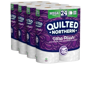 กระดาษชำระผ้ากำมะหยี่ภาคเหนือพิเศษ24ม้วน (= 96ม้วนปกติ) - Product Image 1