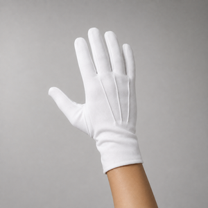 Gants de conduite d'été respirants pour hommes et femmes, en coton blanc, coupe confortable - Product Image 2
