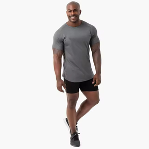 Personalizado deporte activo ropa atlética equipada gimnasio desgaste fitness hombres manga corta gimnasio ropa activa Casual camisetas - Product Image 5