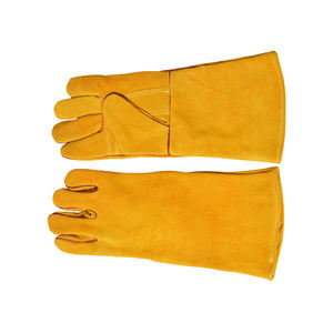 Gants de soudage de haute qualité, nouvelle arrivée, très demandés, gants de sécurité raisonnables, résistance à la chaleur, personnalisés, bleus, double renfort - Product Image 6