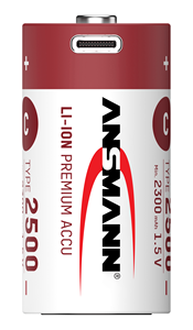 بطارية ليثيوم أيون محمولة عالية الجودة قابلة لإعادة الشحن عبر USB من النوع C بسعة 2500 مللي أمبير في الساعة، 1.5 فولت، كثافة طاقة عالية وصديقة للبيئة - Product Image 2