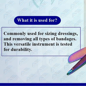 กรรไกรผ้าพันแผลสีรุ้งกรรไกรทางการแพทย์ทำจากสเตนเลสสตีลอุปกรณ์ทางการแพทย์ - Product Image 5