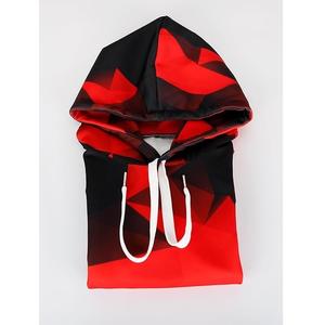 Nueva colección de 100% algodón manga larga hombro pendiente cuello redondo estampado cómodo de talla grande Sudadera con capucha para hombre - Product Image 4