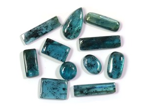 อัญมณีไคยาไนต์มอสที่สวยงามอัญมณีไคยาไนต์แบบหลวมขนาดผสมออกแบบได้ตามต้องการของขวัญสำหรับผู้หญิง - Product Image 3