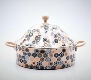 Casserole en métal enduit d'émail de conception de luxe de qualité haut de gamme pour la maison et l'hôtel - Product Image 1