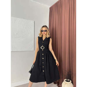 SIYAH 30007 ELBISE - Noir - Product Image 1