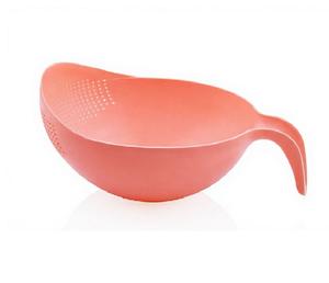 Passoire à riz en plastique durable avec poignée Passoire à laver de qualité alimentaire avec trous de drainage pour légumes, fruits et légumes - Product Image 3