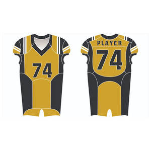 Vente en gros d'uniformes de football personnalisés, ensembles de vêtements de sport pour équipes, impression par sublimation numérique, uniformes de football américain brodés pour hommes - Product Image 2