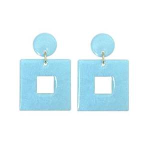 Handmade Resin <b>Earrings</b> Custom Colours & Shapes - Product Image 2