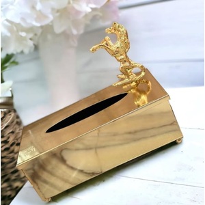 Home Dining Table Decorative <b>Tissue</b> Box Napkin Holder Modern Design Ramadan Decoration <b>Tissue</b> Storage Box Islamic Festive Usage - Product Image 3