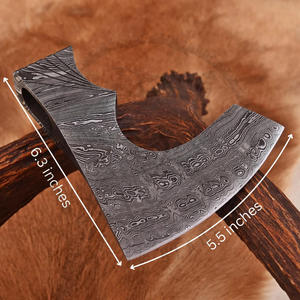 Cabeza de Hacha Vikinga de Acero de Damasco en Oferta al por Mayor, Acero Corban de Alta Calidad, Mango para Bricolaje, Herramienta de Campamento, Cabeza de Hacha para Revendedores - Product Image 4