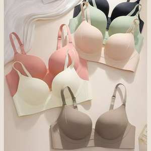 Sujetador Deportivo de Punto para Mujer, Suave, Invisible, Anti-Caída, para Uso Diario, con Soporte para Pecho Pequeño, sin Varillas, con Logotipo - Product Image 4