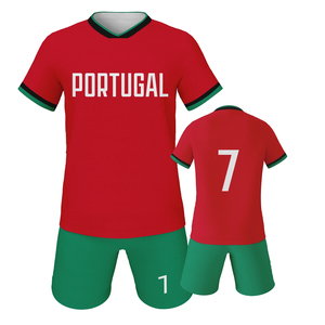 2025 Portugal fútbol Jersey niños jóvenes fútbol práctica Jersey trajes camisa y pantalones cortos uniforme verano ropa deportiva al aire libre - Product Image 1