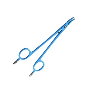 Pinces de scellement vasculaire bipolaires manuelles réutilisables certifiées CE en acier inoxydable, scelleur d'artères 22 cm, chirurgie ouverte, mâchoire Maryland 128 - Product Image 3