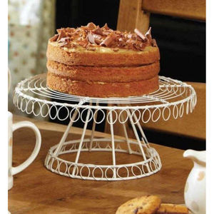 Base para Pastel de Alambre de Hierro de Primera Calidad, Ecológica, Apta para Lavavajillas, Acabado Blanco, de un Solo Nivel, para el Hogar, Bodas, Fiestas de Cumpleaños, Decoración de Mesa - Product Image 6