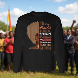 She Whispered Back I Am the Storm History T-shirt promotionnel à manches longues - Product Image 3