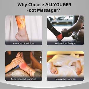 Masajeador de Pies para el Hogar y la Oficina, Máquina de Masaje de Pies Shiatsu con Amasamiento Profundo y Vibración, Dispositivo de Relajación de Pies con Calor - Product Image 6
