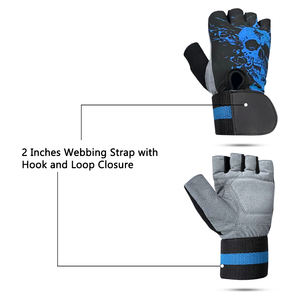 Venta al por mayor guantes de levantamiento de pesas guantes de gimnasio para ejercicio gimnasio fitness con guantes de Palma de refuerzo en cuero sintético - Product Image 4