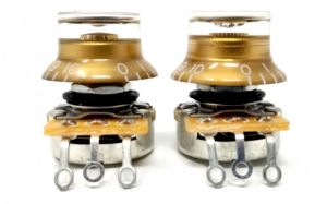 Terwin Wordt Geleverd Binnen 3 Dagen Metrische Gitaar Baspotten Met 24Mm Messing As Audio Taper Potentiometers A 500K - Product Image 3