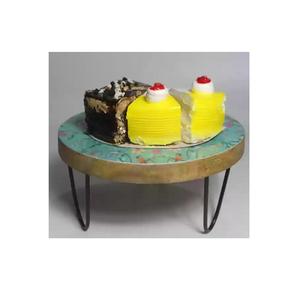 Présentoir à gâteau en bois d'acacia avec couvercle en acrylique pour mariage Présentoir rond en bois pour produits en relief - Product Image 4