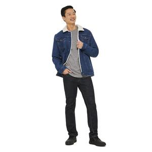 Chaqueta Vaquera Negra Lisa de Mezclilla para Hombre, Ropa de Calle de Invierno Personalizada de Moda al por Mayor de Alta Calidad 2026 - Product Image 6