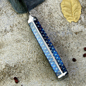 Venta al por mayor pedidos a granel personalizados OEM ODM servicio cuchillo de Chef de acero inoxidable con mango de resina cuchillo afilado ultra fijo hecho a mano - Product Image 5